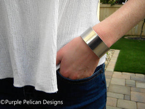 Serenity Prayer Cuff Bracelet - Purple Pelican Designs