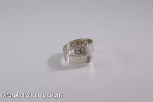 F--K Cancer ring - Personalized - Purple Pelican Designs