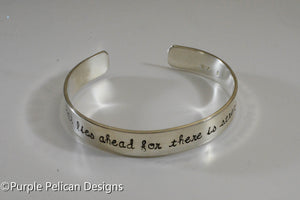 F---K CANCER bracelet - Fear not what lies ahead for there is strength behind you - Purple Pelican Designs