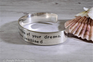 Graduation Bracelet - Go Confidently In The Direction Of Your Dreams... - Purple Pelican Designs