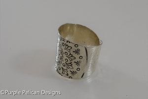 Hand of Miriam Sterling Silver Ring - Purple Pelican Designs