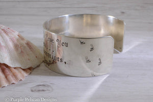 Footprints in the sand bracelet - Purple Pelican Designs