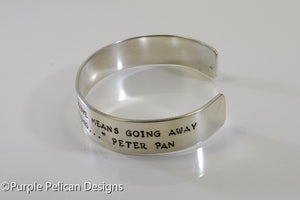 Never Say Goodbye Because Saying Goodbye Means Going Away... - Purple Pelican Designs
