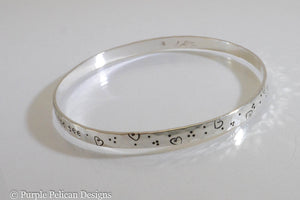 Pooh Friendship Quote  Bangle We'll Be Friends Until Forever... - Purple Pelican Designs