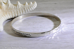 Pooh Friendship Quote  Bangle We'll Be Friends Forever Won't We Pooh? Asked Piglet.  Even Longer. Pooh Answered. - Purple Pelican Designs