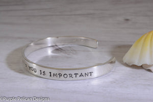 You is kind, You is smart, You is important Bracelet - Purple Pelican Designs