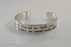 Best Friend Bracelet - A best friend is God's way... - Purple Pelican Designs