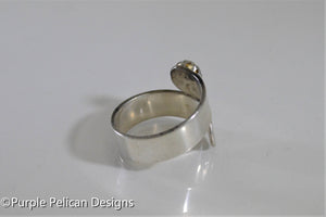 Sterling Silver Believe Ring With Gemstone - Purple Pelican Designs