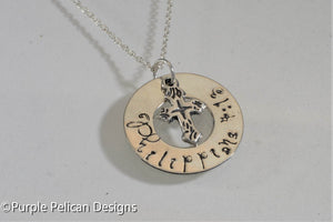 Bible Verse Necklace - Customized - Purple Pelican Designs
