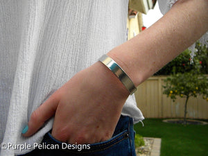 Live Long And Prosper -  Hand stamped bracelet - Purple Pelican Designs