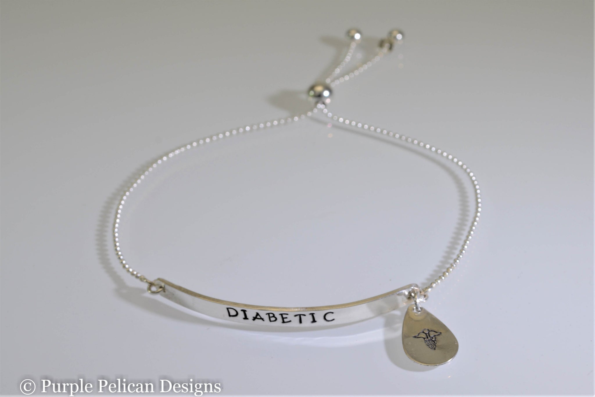Sterling Silver Medical Charm Bracelet