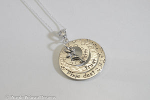 Faith, Trust, Pixie Dust Necklace - Purple Pelican Designs