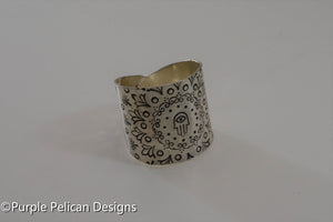 Hand of Miriam Sterling Silver Ring - Purple Pelican Designs