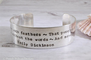 Emily Dickinson Poem - Hope Is The Thing With Feathers That Perches In The Soul... - Purple Pelican Designs