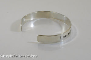 I solemnly swear that I am up to no good - Hand Stamped Bracelet - Purple Pelican Designs