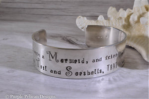 Mermaid Bracelet - I wish I were a mermaid... - Purple Pelican Designs