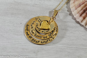 14k Gold Filled Pooh Quote Necklace - If There Ever Comes a Day... - Purple Pelican Designs