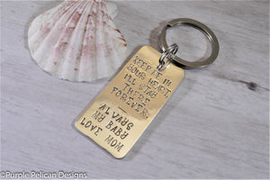 Pooh Quote Keychain If There Ever Comes A Day When We Can't Be Together... - Purple Pelican Designs