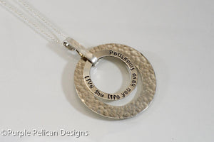 Graduation Necklace Live The Life You Have Imagined - Purple Pelican Designs