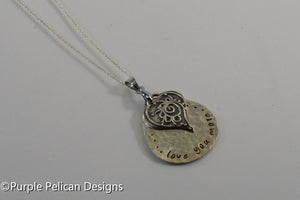 Love You More Sterling Silver Necklace - Purple Pelican Designs