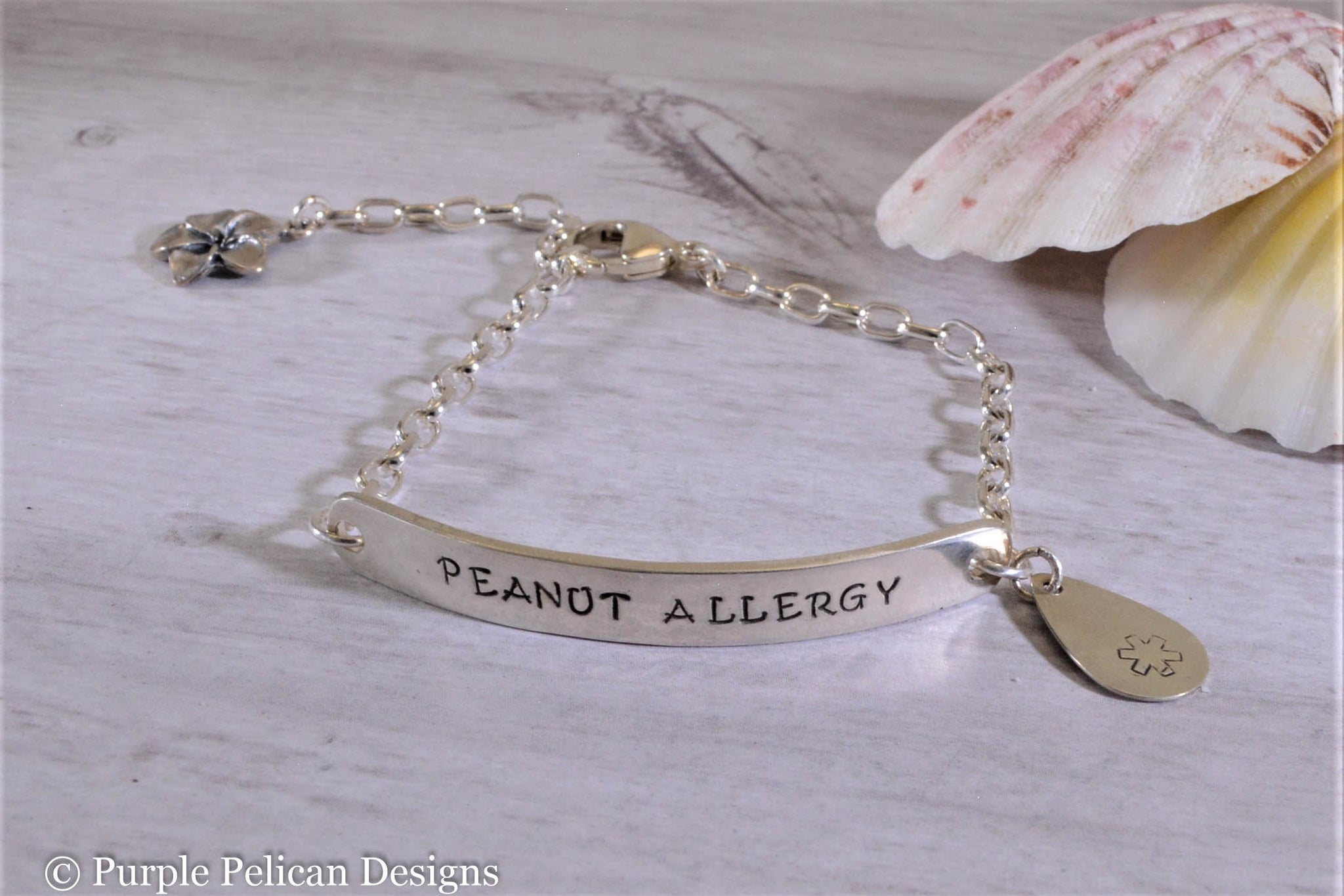 In the Hoop Allergy Bracelet and Tag Embroidery Machine Design Set -  Newfound Applique