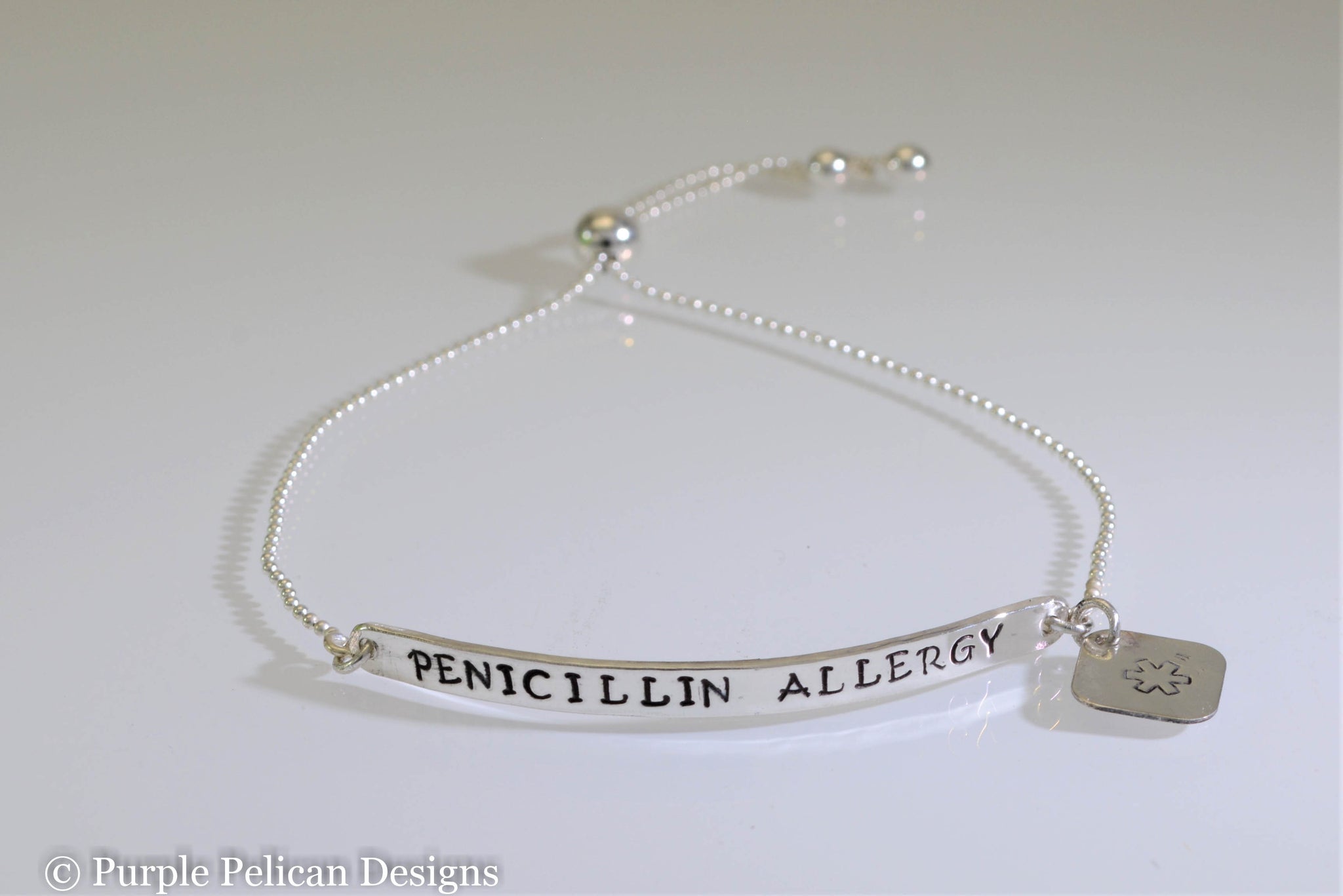 Double Heart Medical alert Bracelet for Women 7 1/2 inches Gold Stainless  steel Medical alert bracelets for allergy to penicillin - Walmart.com