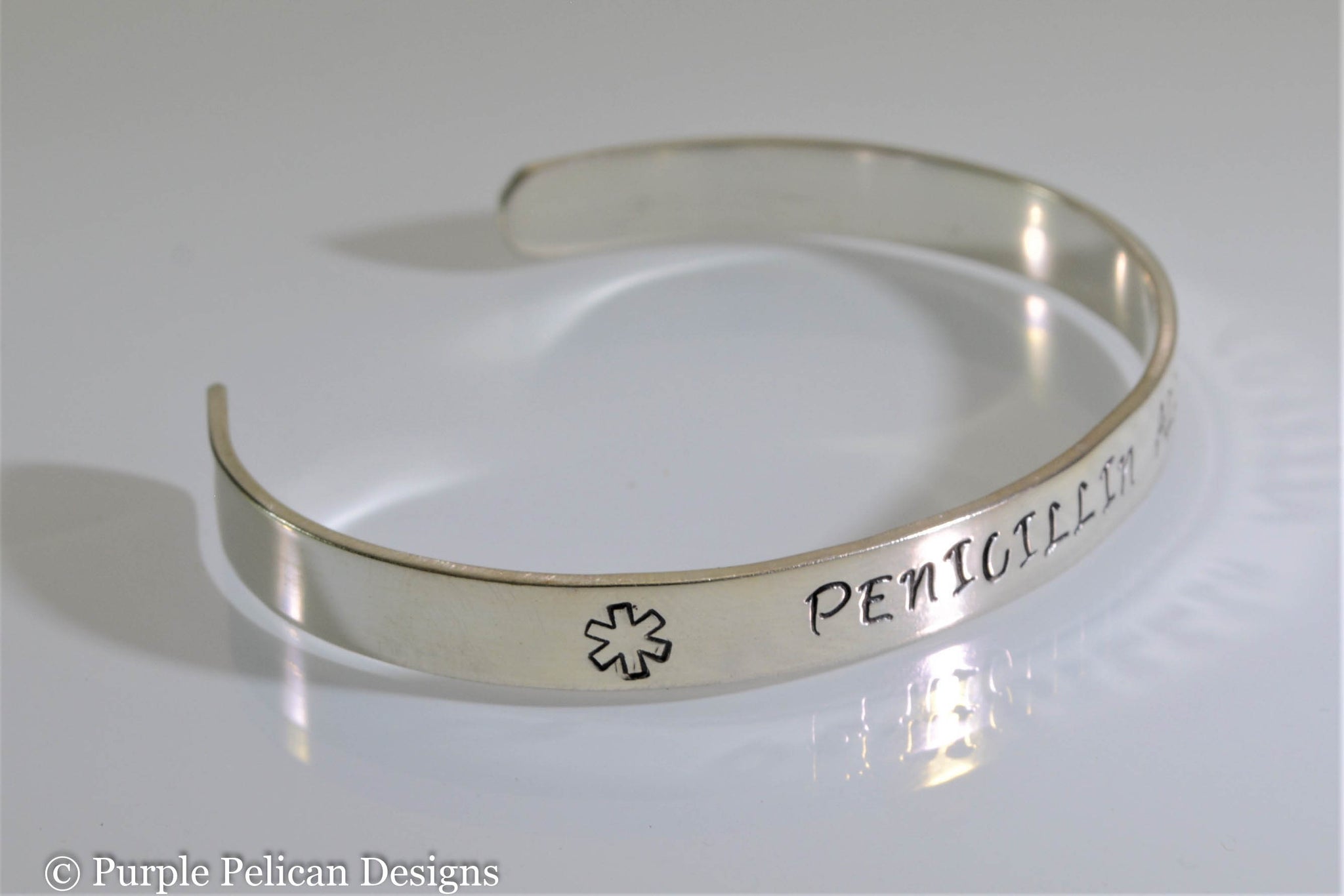 linnalove Medical id bracelet for Women Rose gold Allergic to Penicillin  alert bracelets - Walmart.com