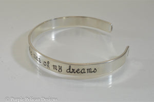 Thank You For Raising The Man Of My Dreams Cuff Bracelet - Purple Pelican Designs