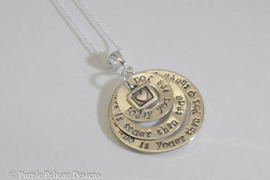 Dr. Seuss Necklace - Today You Are You... - Purple Pelican Designs
