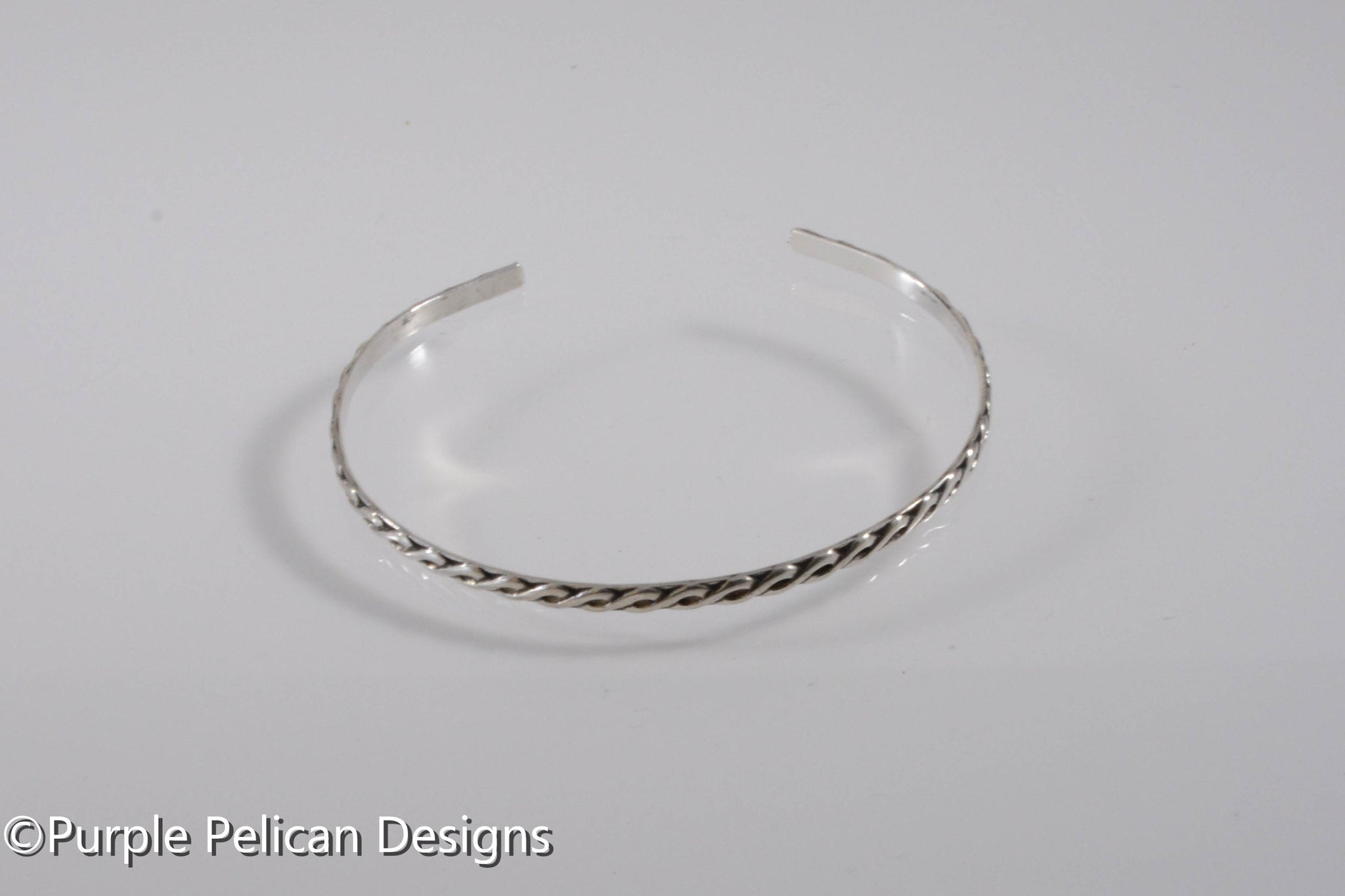 Unique Taxco Oxidized Silver Cuff Bracelet