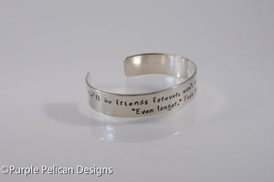 Pooh quote bracelet - We'll Be Friends Forever Won't We, Pooh?... - Purple Pelican Designs