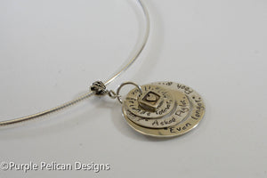 We'll be friends forever won't we Pooh? Winnie the Pooh quote necklace - Purple Pelican Designs