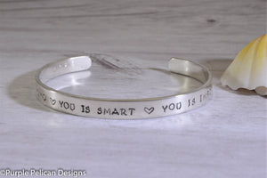 You is kind, You is smart, You is important Bracelet - Purple Pelican Designs